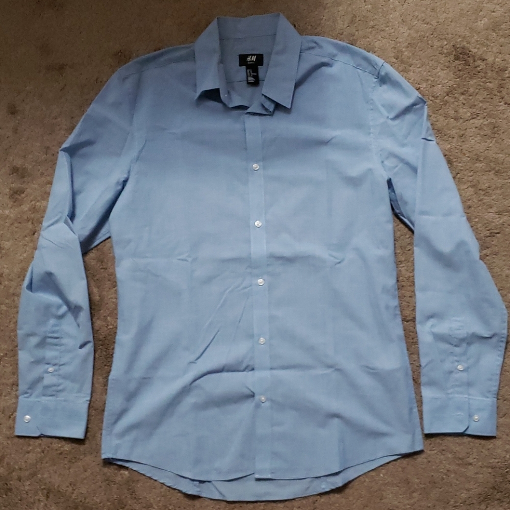Long Sleeve Slim Fit Button Up H&M Shirt